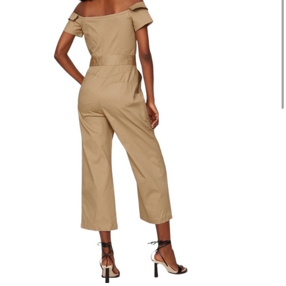 Marissa Webb Collective Rylan Canvas Brunch Jumpsuit in Sandshell size 2 - Picture 10 of 10